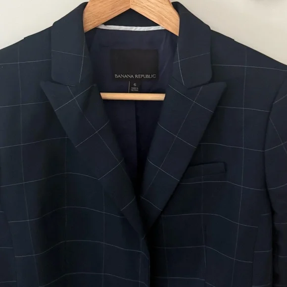 Banana Republic stripe Blazer Size 6 - Picture 4 of 8